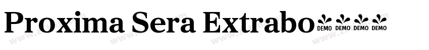 Proxima Sera Extrabo字体转换